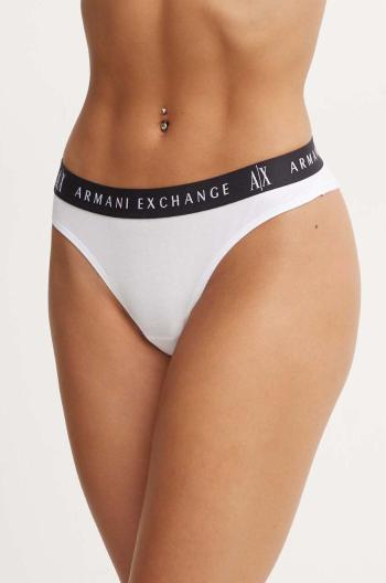 Kalhotky brazilky Armani Exchange bílá barva, 947028 CC502