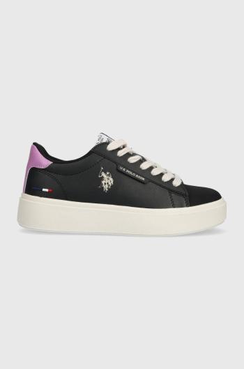 Sneakers boty U.S. Polo Assn. ASHLEY černá barva, ASHLEY001W/CYH1