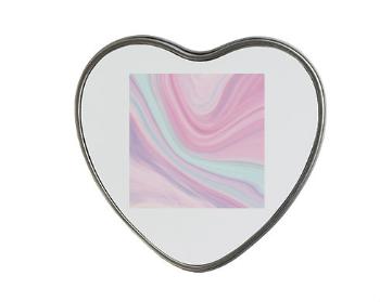 Plechová krabička srdce Růžový abstraktní vzor