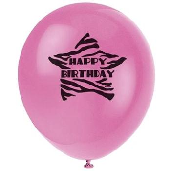 Narozeninové balónky 30cm - zebra passion - 8ks (11179433858)