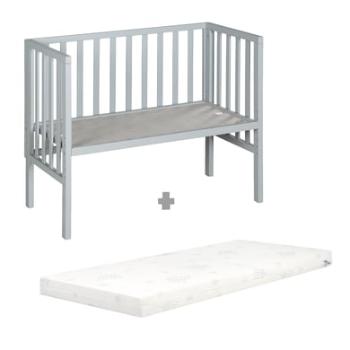 roba přístavná postýlka co-sleeper safe asleep® 2v1 taupe včetně matrace