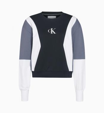 Calvin Klein Calvin Klein dámská vícebarevná mikina s logem COLOR BLOCK CREW NECK