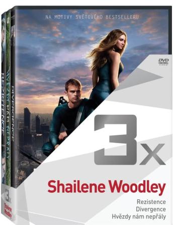 3x Shailene Woodley (Rezistence, Divergence, Hvězdy nám nepřály) - kolekce (3 DVD)