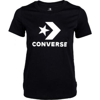 Converse STAR CHEVRON TEE Dámské tričko, černá, velikost M