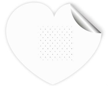 Samolepky srdce - 5 kusů Minimal triangle pattern