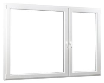 Skladova-okna Dvoukřídlé pl. okno se sloupkem 2/3+1/3 PREMIUM 2060 x 1540 mm barva bílá