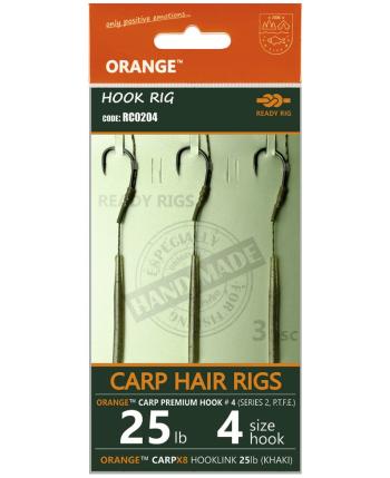 Life orange návazce carp hair rigs s2 14 cm 3 ks - 8 15 lb