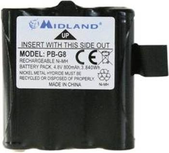 Akumulátor pro radiostanice Midland PB G6/G8, 4,8 V, 800 mAh, C881