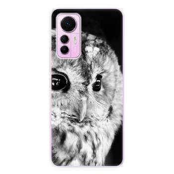 Odolné silikonové pouzdro iSaprio - BW Owl - Xiaomi 12 Lite