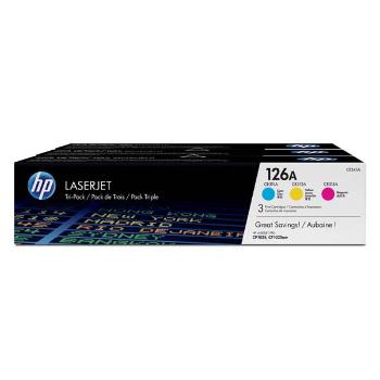 HP CF341A - originální toner HP 126A, barevný, 3x1000 3ks