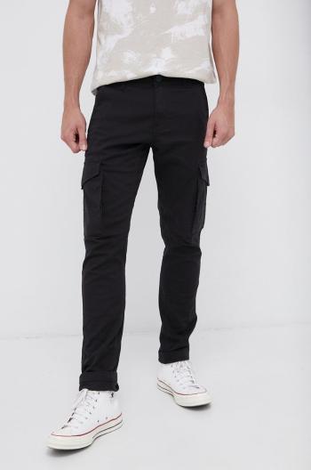 Kalhoty Produkt by Jack & Jones pánské, černá barva, ve střihu cargo