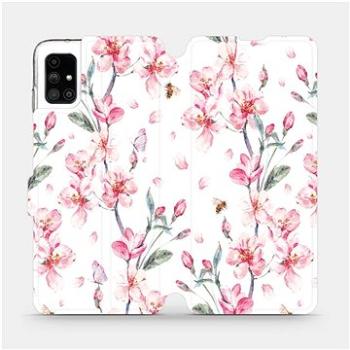 Flipové pouzdro na mobil Samsung Galaxy M51 - M124S Růžové květy (5903516364947)