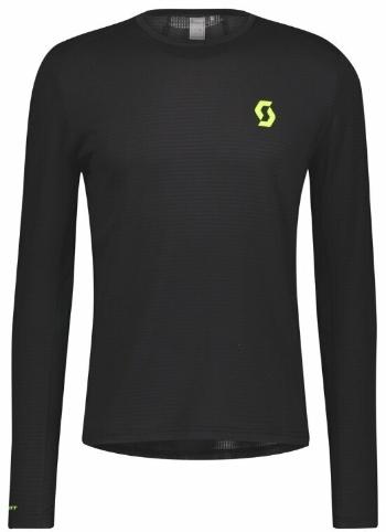 Scott RC Run LS Mens Black/Yellow 2XL Běžecké tričko s dlouhým rukávem