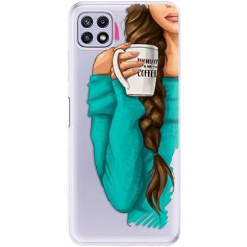 iSaprio My Coffe and Brunette Girl pro Samsung Galaxy A22 5G (coffbru-TPU3-A22-5G)