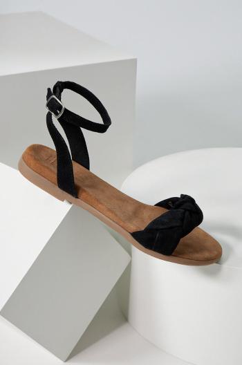 Semišové sandály Answear Lab dámské, černá barva