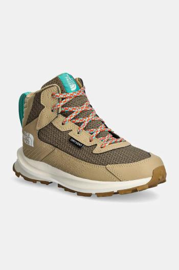 Dětské boty The North Face FASTPACK HIKER MID WP béžová barva, NF0A7W5VV7O1