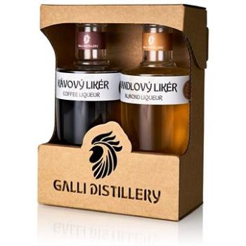 Galli dárkové balení Kávový likér a Mandlový likér 2×0,2l (809555082765)