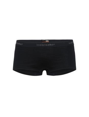 dámské merino kalhotky ICEBREAKER Wmns 200 Oasis Boy shorts, Black velikost: XS