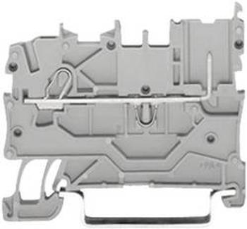 Řadová svorka 1vodičová Wago 2020-1201, pružinová, 3,5 mm, šedá
