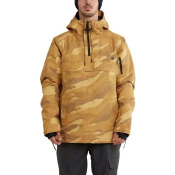 FUNDANGO BURNABY ANORAK Pánská lyžařská/snowboardová bunda, hnědá, velikost L