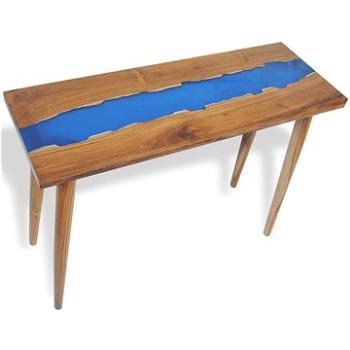 Konzolový stolek teak a pryskyřice 100x35x75 cm (245068)