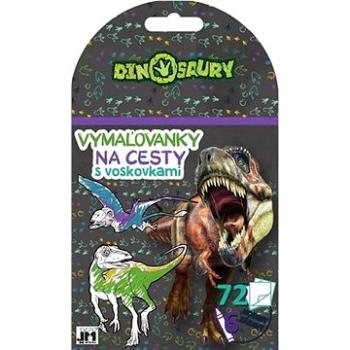 Omalovánky na cesty Dinosauři: s voskovkami