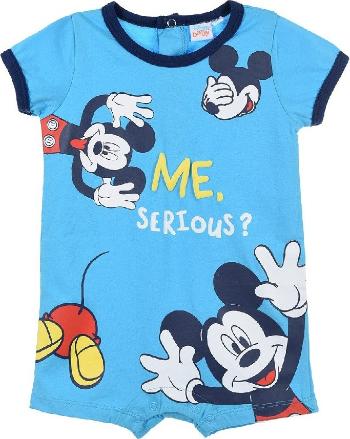 MODRÉ CHLAPECKÉ KRÁTKÉ BODY MICKEY MOUSE Velikost: 74