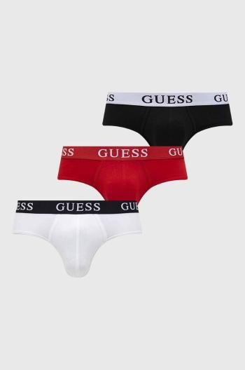 Spodní prádlo Guess 3-pack pánské, červená barva