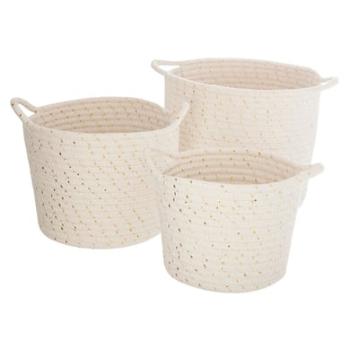 atmosphera Dětské úložné koše Set of 3 Lurex