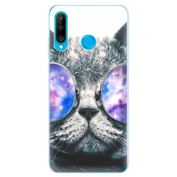 Odolné silikonové pouzdro iSaprio - Galaxy Cat - Huawei P30 Lite