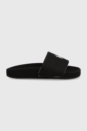 Pantofle Polo Ralph Lauren Hendrick černá barva