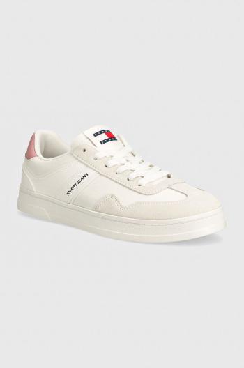 Sneakers boty Tommy Jeans TJW COURT bílá barva, EN0EN02552