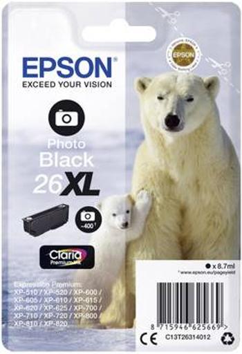 Epson Ink T2631, 26XL originál foto černá C13T26314012