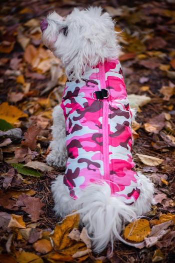 Vsepropejska Knox obleček pro psa na zip Barva: Růžová, Délka zad (cm): 43, Obvod hrudníku: 44 - 48 cm