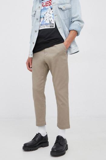 Kalhoty Drykorn Trop pánské, béžová barva, jednoduché