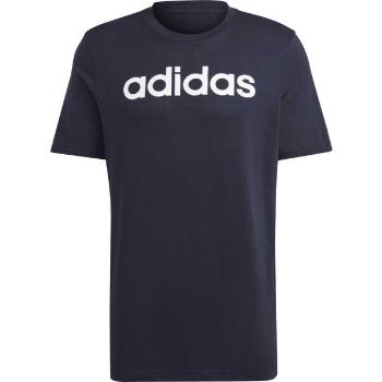 adidas LINEAR TEE Pánské tričko, tmavě modrá, velikost