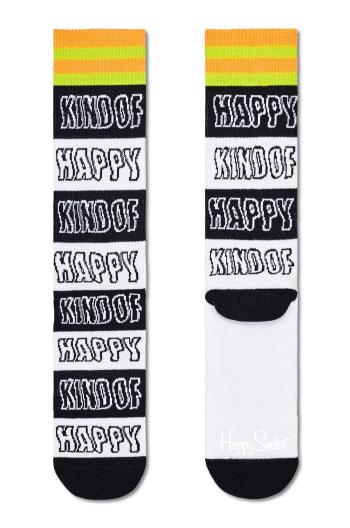 Ponožky Happy Socks Big Dot Crew pánské, bílá barva