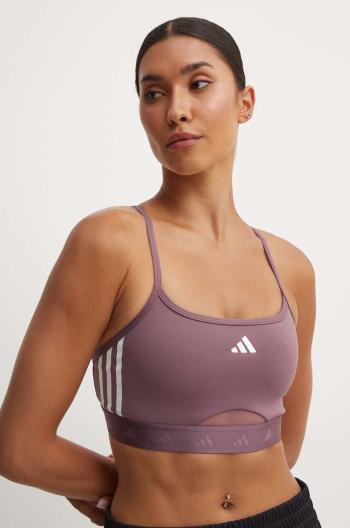 Sportovní podprsenka adidas Performance Hyperglam fialová barva, IX3227