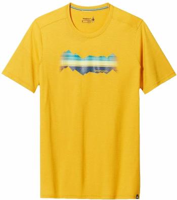 Smartwool Mountain Horizon Graphic Short Sleeve Tee Honey Gold S Tričko