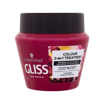 Schwarzkopf Gliss Colour Perfector 2-in-1 Treatment 300 ml maska na vlasy pro ženy na barvené vlasy