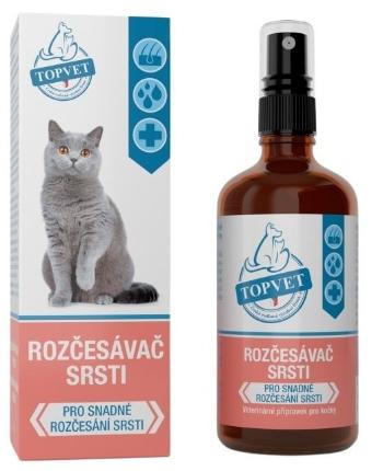 Topvet Rozčesávač srsti pro kočky 100 ml