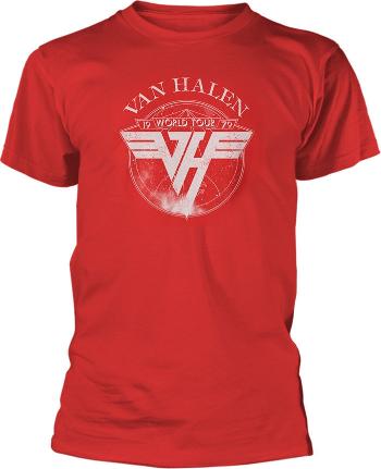 Van Halen Tričko 1979 Tour Red XL