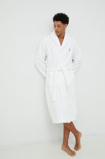 Bavlněný župan Polo Ralph Lauren bílá barva