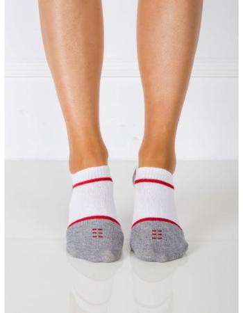 Dámské ponožky ELLIE červené a bílé