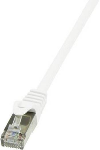 Síťový kabel RJ45 LogiLink CP2091S, CAT 6, F/UTP, 10.00 m, bílá