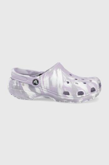 Pantofle Crocs dámské, fialová barva