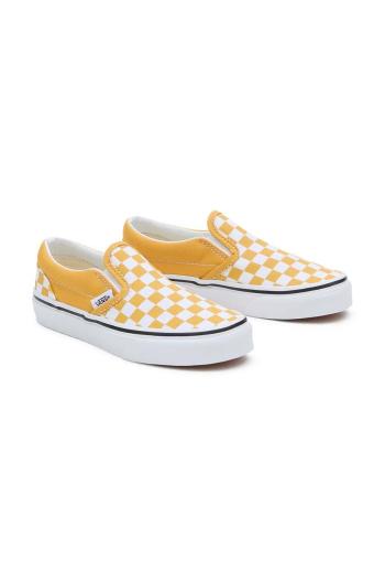 Dětské tenisky Vans UY Classic Slip-On žlutá barva