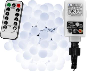 VOLTRONIC® 67307 Párty osvětlení - 10 m, 100 LED diod, studeně bílé + ovladač
