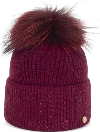 Granadilla Doutey Fur Beanie - bordeaux uni