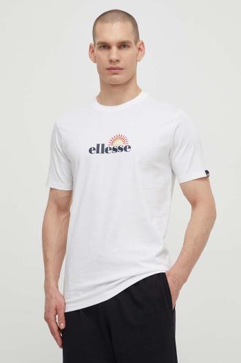 Bavlněné tričko Ellesse Trea T-Shirt bílá barva, s potiskem, SHV20126